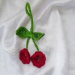 Crochet Cherry car hanger