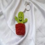 Crochet Cactus Keychain