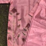 Pink hand-painted dress