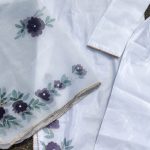 White hand-painted dress