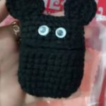 Black crochet airpod covers