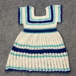 Blue crochet dress