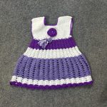 Purple crochet frock
