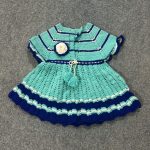 Blue crochet frock