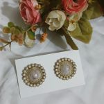 White earrings