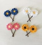 Crochet hair pins