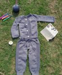Grey crochet dress